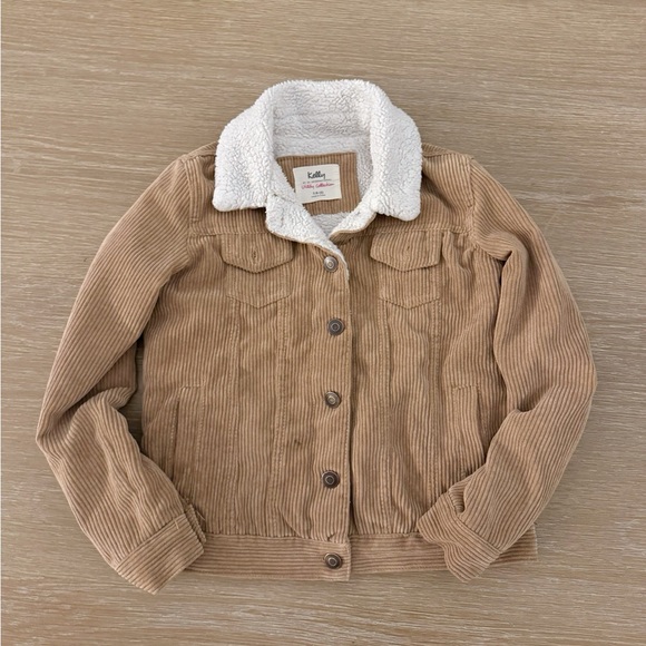 26 International utility collection boys soft brown Sherpa lined jacket 7 years - Picture 1 of 3